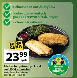 Auchan Filet z kaczki ze ściółki sosem żurawinowym Auchan Pewni Dobrego oferta