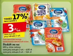 Auchan Śledzik na raz z suszonymi pomidorami ziołami włoskimi Lisner Na Raz oferta