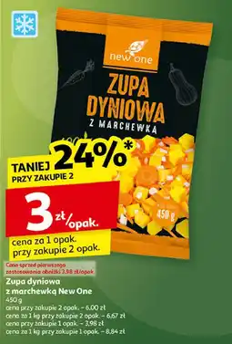 Auchan Zupa dyniowa z marchewką New One (Mrożonki) oferta