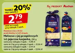 Auchan Makaron jajeczny nitka Auchan oferta