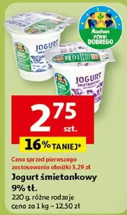 Auchan Jogurt śmietankowy Auchan Pewni Dobrego oferta