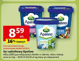 Auchan Ser w kostkach garlic & parsley Arla Apetina oferta