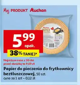 Auchan Papier do frytkownicy Auchan Różnorodne (Logo Czerwone) oferta
