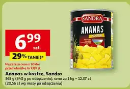 Auchan Ananas kostka w syropie Sandra oferta