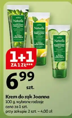 Auchan Krem glicerynowy do rąk 3w1 z wyciagiem ogórka Joanna Naturia Body oferta