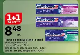 Auchan Pasta do zębów extreme mint kiss Blend-A-Med 3D White oferta