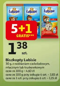 Auchan Ciastko czekoladowe Lu Petitki Lubisie oferta