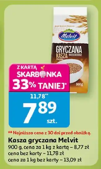 Auchan Kasza gryczana prażona Melvit oferta