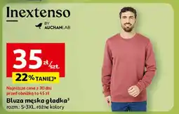 Auchan Bluza męska gładka s-3xl Inextenso By Auchan oferta