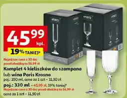 Auchan Komplet kieliszków paris 330 ml Krosno S.a oferta