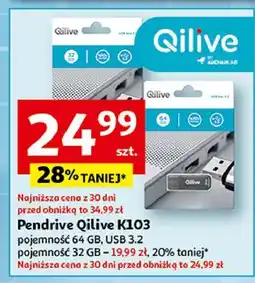 Auchan Pendrive k103 32 gb Qilive oferta