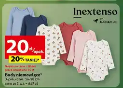 Auchan Body niemowlęce z długim rękawem rozm. 56-98 Inextenso By Auchan oferta