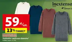 Auchan Sukienka swetrowa Inextenso By Auchan oferta