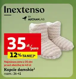 Auchan Kapcie damskie 36-41 Inextenso By Auchan oferta