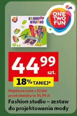 Auchan Zestaw fashion studio One Two Fun oferta