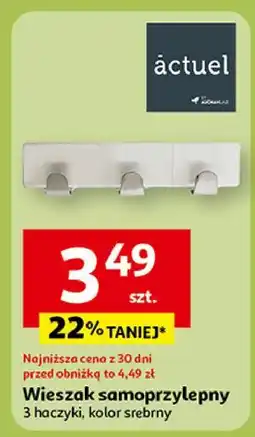 Auchan Wieszak samoprzylepny 3 haczyki Actuel oferta