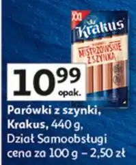 Auchan Parówki mistrzowskie z szynką Krakus Animex oferta
