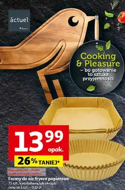 Auchan Formy do air fryera okrągłe Actuel oferta