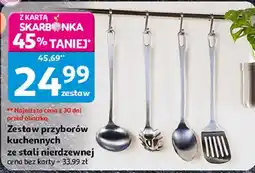 Auchan Zestaw przyborów kuchennych ze stali nierdzewnej oferta