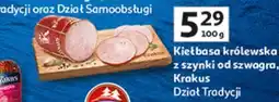 Auchan Kiełbasa królewska z szynki od szwagra Krakus Animex oferta