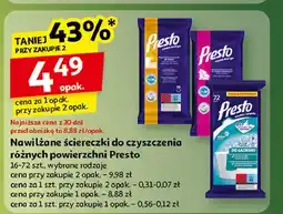 Auchan Ściereczki do różnych powierzchni Presto Clean oferta