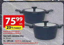 Auchan Garnek ceramiczny 28 cm oferta