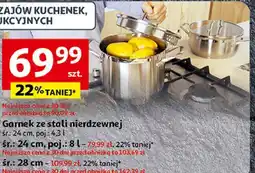 Auchan Garnek ze stali nierdzewnej 28 cm oferta