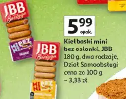 Auchan Kiełbaski drobiowe z filetem mini bez osłonki Jbb Bałdyga oferta