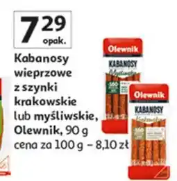 Auchan Kabanosy myśliwskie Olewnik oferta