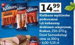 Auchan Kiełbasa myśliwska Krakus Animex oferta