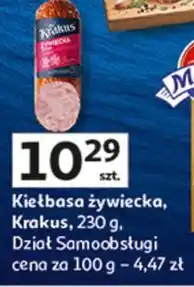 Auchan Kiełbasa żywiecka Krakus Animex oferta
