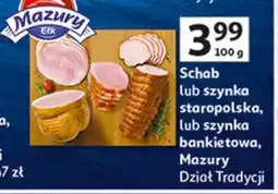 Auchan Szynka bankietowa Mazury Ełk oferta