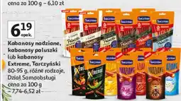 Auchan Kabanosy 100 % z kurczaka Tarczyński Exclusive oferta