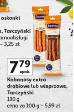 Auchan Kabanosy wieprzowe Tarczyński Kabanos Extra oferta