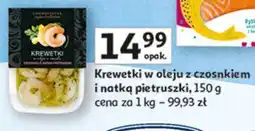 Auchan Krewetki w oleju o smaku czosnku z natką pietruszki Connoisseur oferta