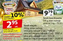 Auchan Serek wiejski z serem ricotta Hochland Almette oferta