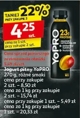 Auchan Jogurt mango Danone Yopro oferta