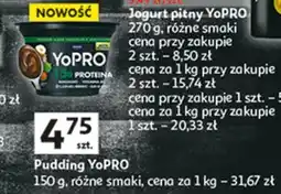 Auchan Pudding czekoladowo-orzechowy Danone Yopro oferta