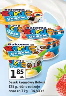 Auchan Serek kremowy biszkoptowy Bakoma Bakuś oferta