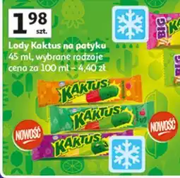 Auchan Lód lava kiwi marakuja mango Nestle Kaktus oferta