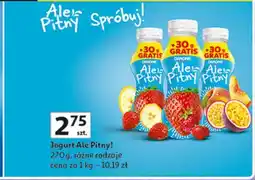 Auchan Jogurt brzoskwinia-marakuja Danone Ale Pitny oferta