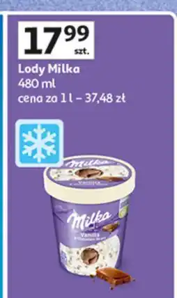 Auchan Lody vanilla & chocolate heart Milka oferta