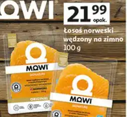 Auchan Łosoś norweski wędzony na zimno Mowi Signature oferta