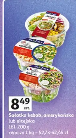 Auchan Sałatka kebab z kurczakiem i sosem czosnkowym Fit & Easy oferta