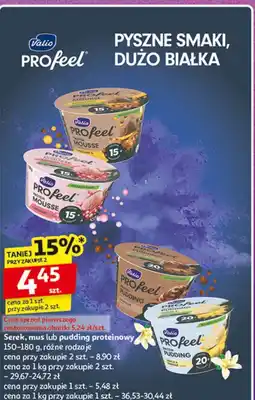 Auchan Pudding proteinowy czekoladowy Valio Profeel oferta