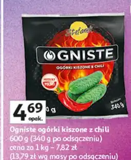 Auchan Ogórki kiszone ogniste Stefanek oferta