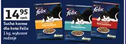 Auchan Karma dla kota z wołowiną Purina Felix Sensations oferta