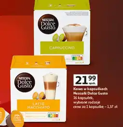 Auchan Kawa latte macchiato Nescafe Dolce Gusto oferta