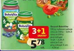 Auchan Deserek jabłka jagody i banany Bobovita Jogomi! oferta