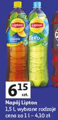 Auchan Herbata mrożona zero Lipton Green Ice Tea oferta